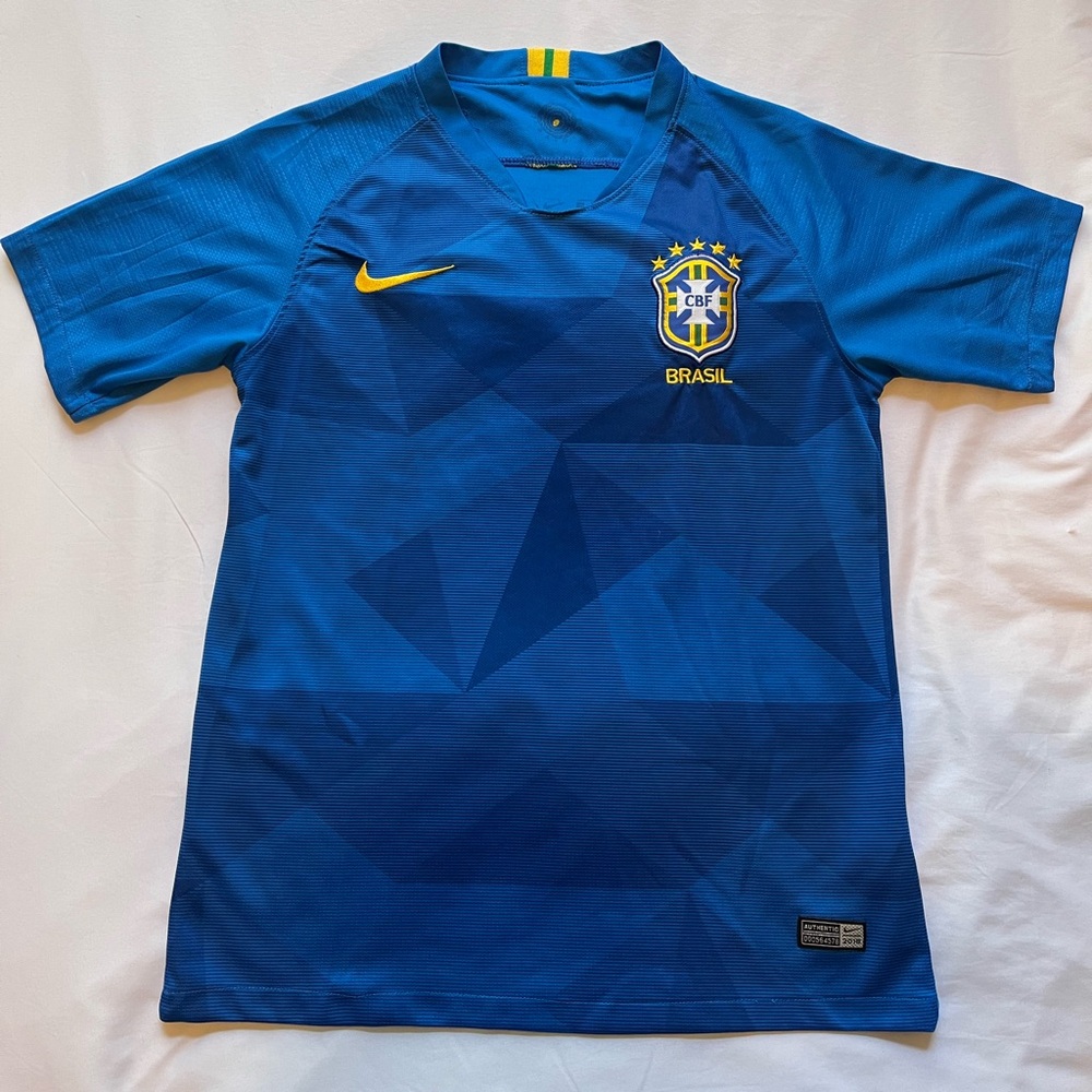 Nike Blue Brazil Soccer Jersey